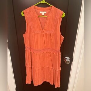 Peach Colored Dress from Chelsea & Violet, Mini Length, Sleeveless